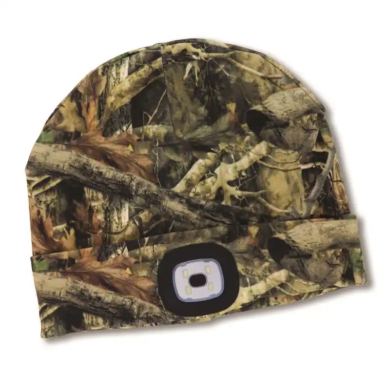 Night Scout Rechargeable Led Beanie Cap In Camo - One Size Fits Most