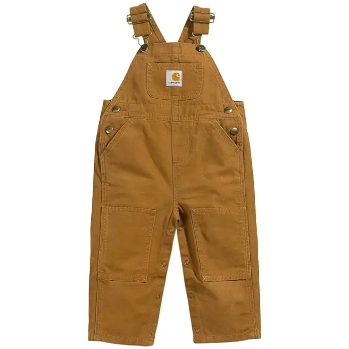 Toddler Boys‘ Canvas Duck Bib Overalls - 24 Months - Carhartt Brown