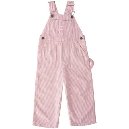 Toddler Bib Overall - Pink Stripe - Comfortable And Stylish For Little Ones