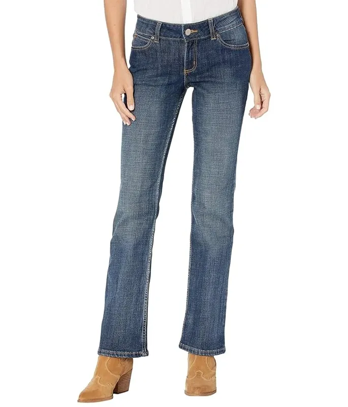Wrangler Women‘s Essential Mid-rise Bootcut Jeans - Retro Mae Low Rise