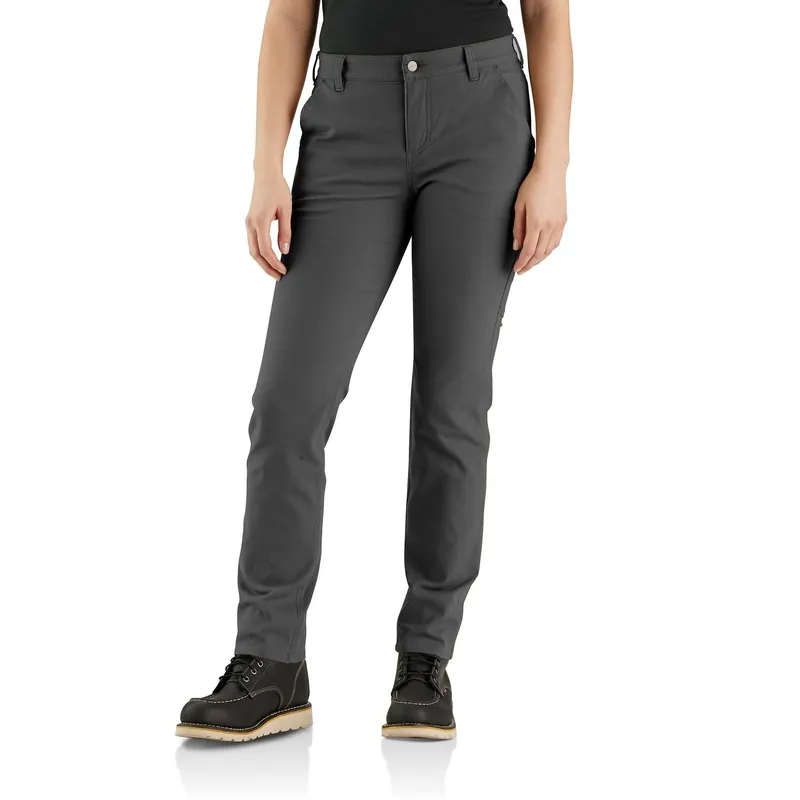 Rugged Flex Relaxed Fit Women‘s Canvas Work Pant Size 22 Shadow