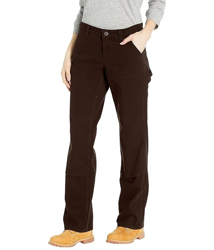 Women‘s Original Fit Crawford Double-front Pant - Size 8 Short - Dark Brown