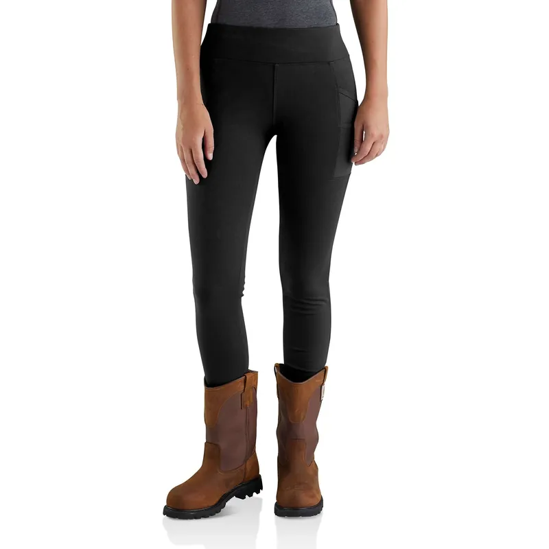 Women‘s Force Fitted Lightweight Utility Legging - 2x - Black