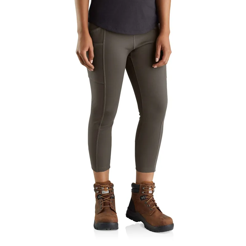 Women‘s Force Fitted Lightweight Cropped Legging Xxl Tarmac