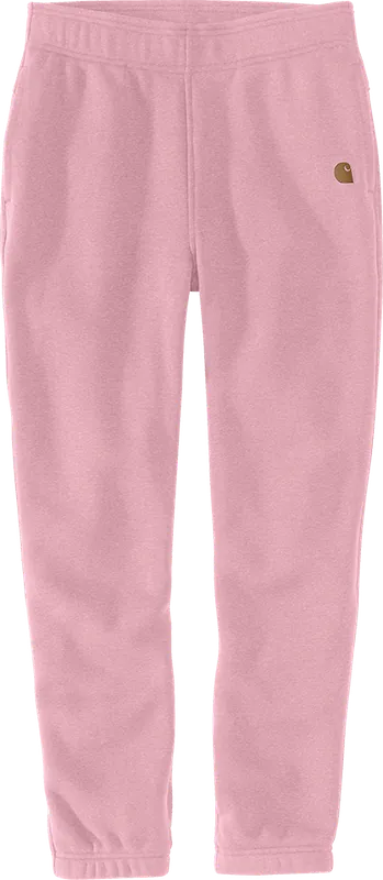 Relaxed Fit Fleece Jogger In Foxglove Heather - Comfortable And Stylish