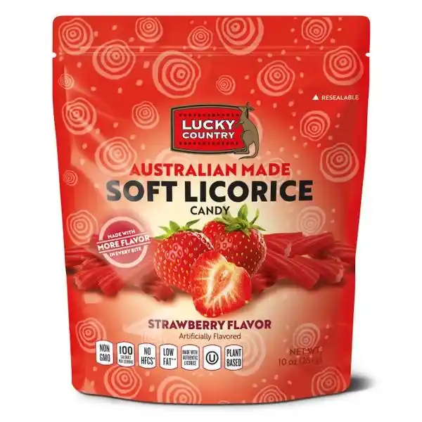 Lucky Country Licorice, Fresh Strawberry Flavor, 10 Ounces