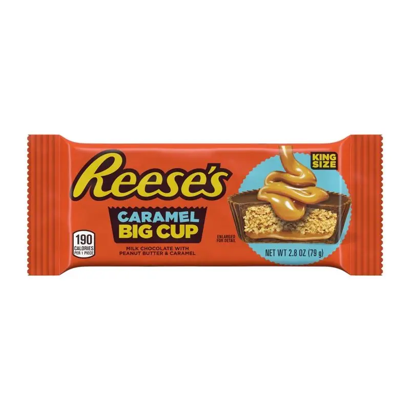 Big Cup Peanut Butter And Caramel Chocolate Bar 2.8 Oz