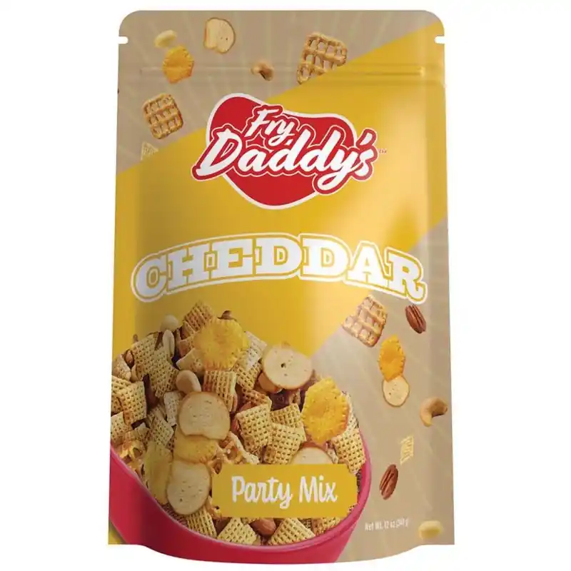 Fry Daddy‘s Cheddar Party Mix 12 Oz Bagged Snack