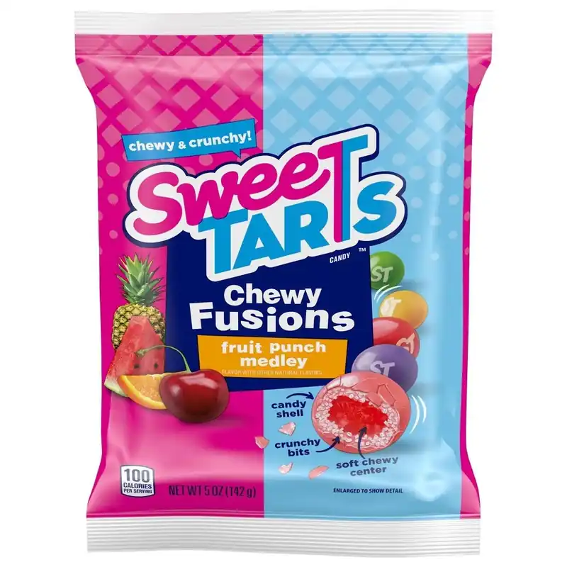 Sweettarts Fusions Fruit Punch Medley Chewy Candy 5 Oz