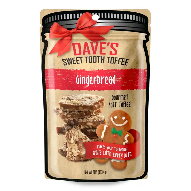 Gingerbread Toffee 4 Ounce - Delicious Holiday Treat