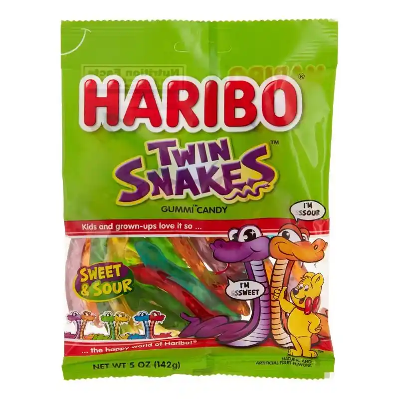 Twin Snakes Sweet/sour Gummi Candy 5 Oz
