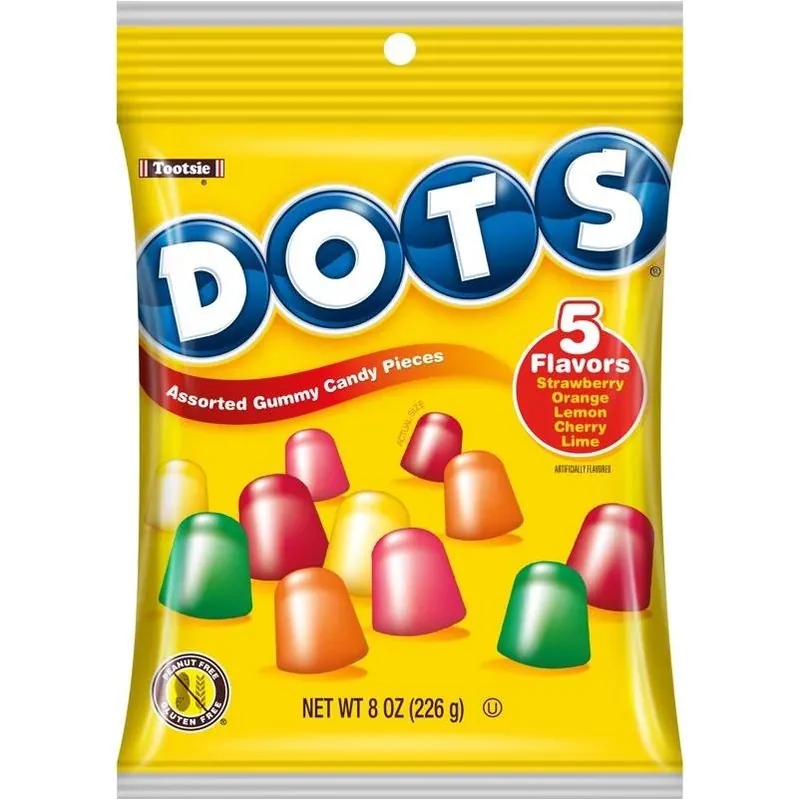 Assorted Dots Gummy Candies – 8 oz Pack From Tootsie roll