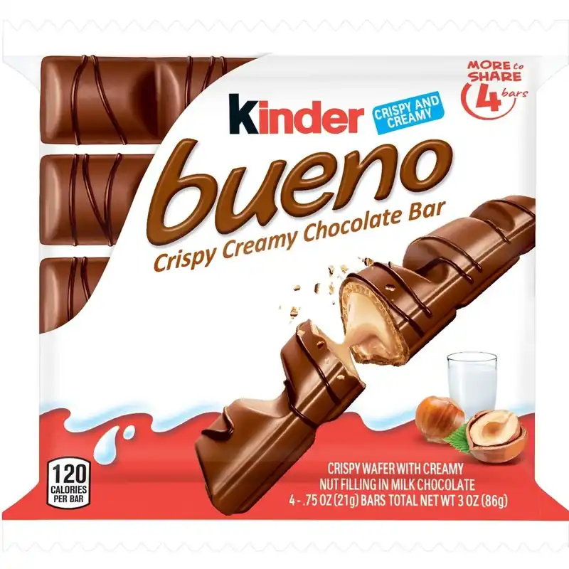 Kinder Bueno King Size Hazelnut Chocolate Candy - 3.03oz