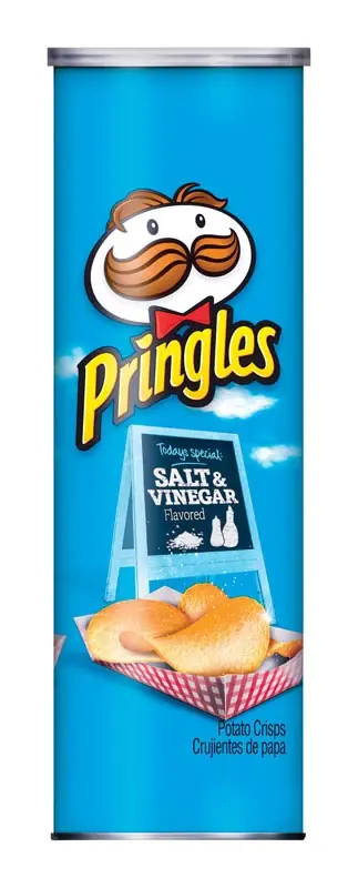 Salt & Vinegar Chips 5.5 Oz Can - Flavor Explosion Snack