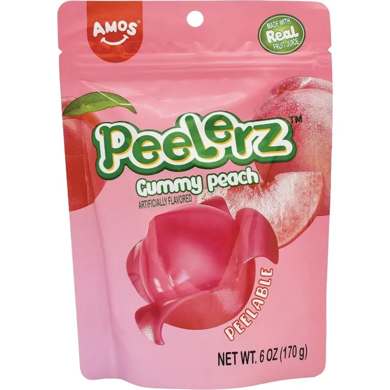 Peelerz Peach Gummies – 6 oz Interactive Fruit‑flavored Chews