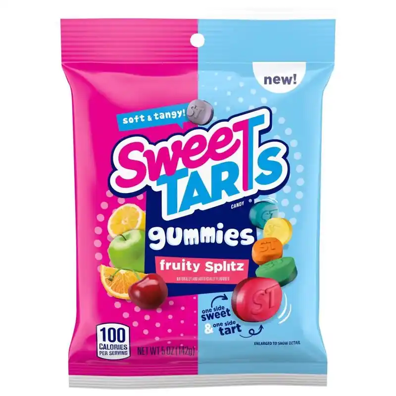 Sweettarts Fruity Splitz Gummi Candy 5 Oz