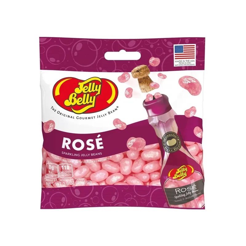 Valentine‘s Sparkling Rose Jelly Beans Bag - 3.5 Ounce