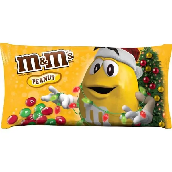 M&m‘s Holiday Peanut Chocolate Candy - 10 Ounce Bag