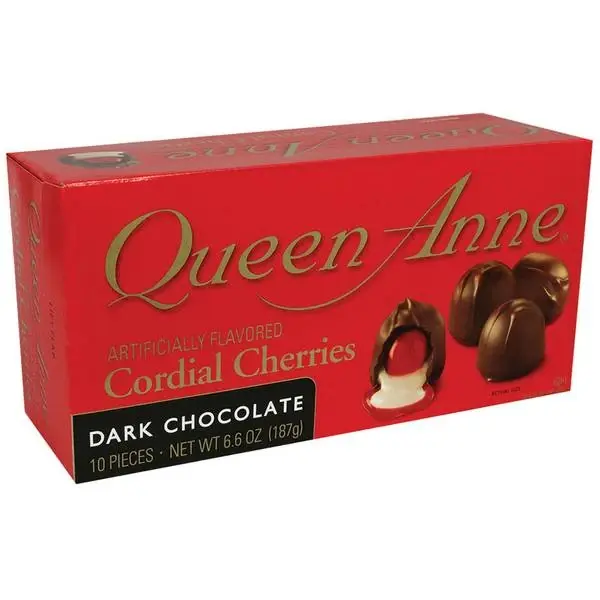 Cordial Cherries, Dark Chocolate, 10 Pieces [6.6 Oz (178 G)]
