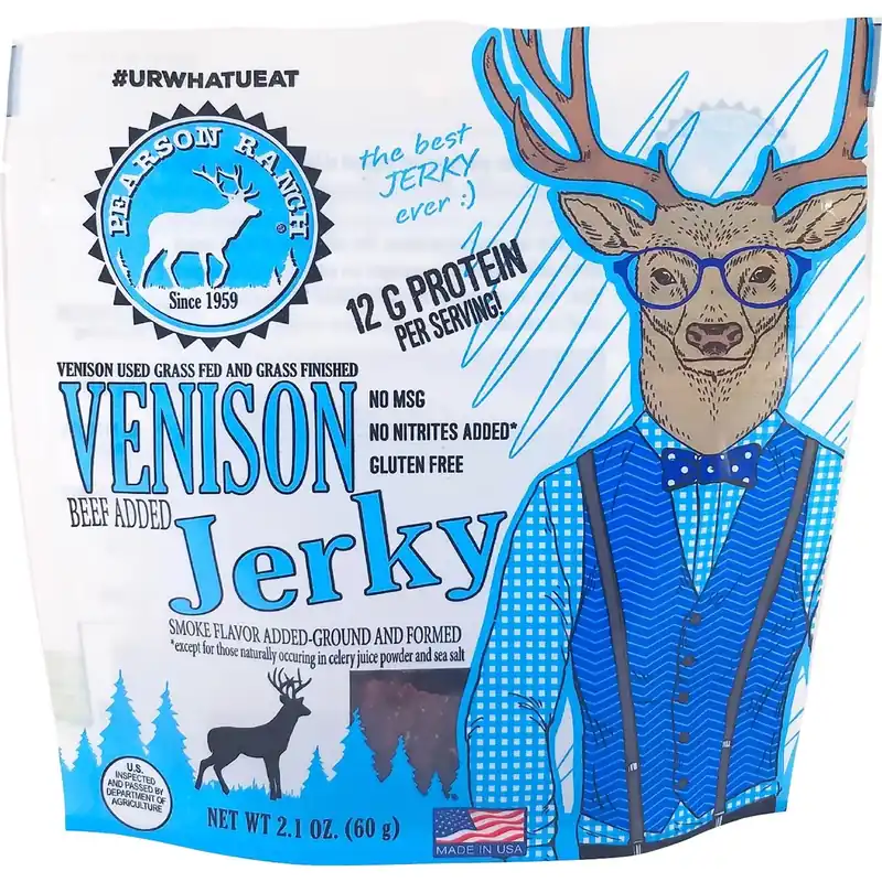 2.1 Oz. All-natural Venison Jerky - Gluten-free, Msg-free