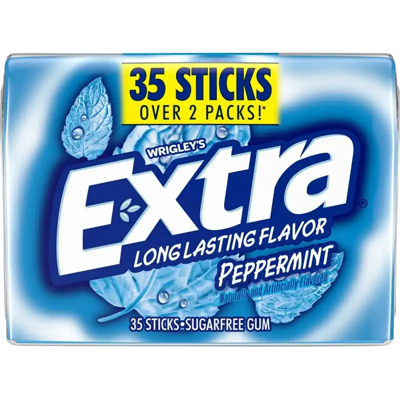 Peppermint Sugarfree Gum - 35 Pieces For Fresh Breath