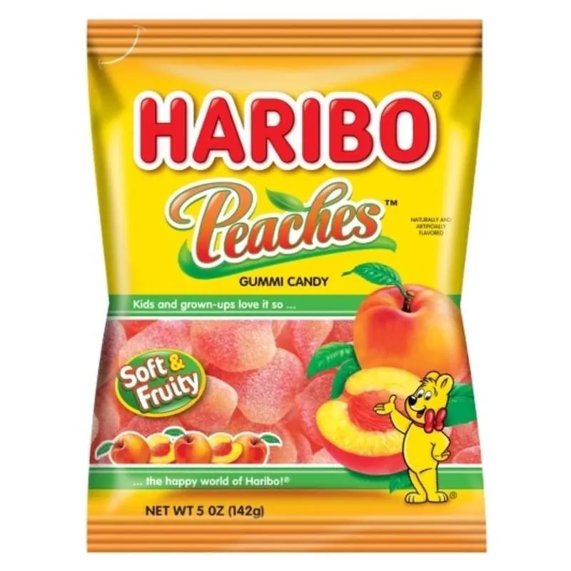 Peaches Gummi Candy 5 Oz