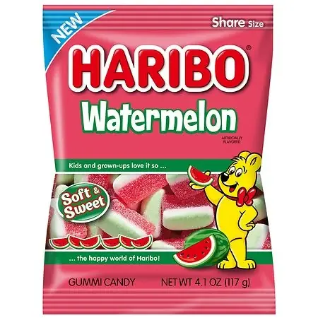 Gummi Candy Watermelon 4.1 Ounce Bag - Deliciously Fruity Treat