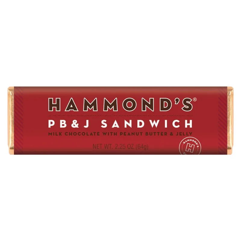 Peanut Butter And Jelly Sandwich Candy Bar 2.25 Ounces