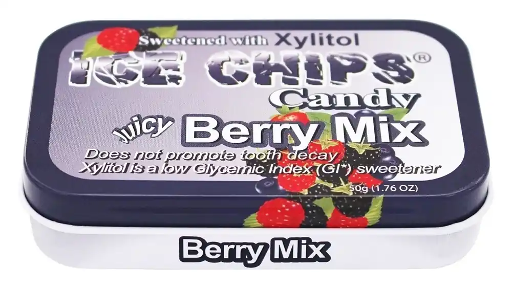 Juicy Berry Mix 1.76 Oz Hand Crafted Xylitol Mints - Case Of 6