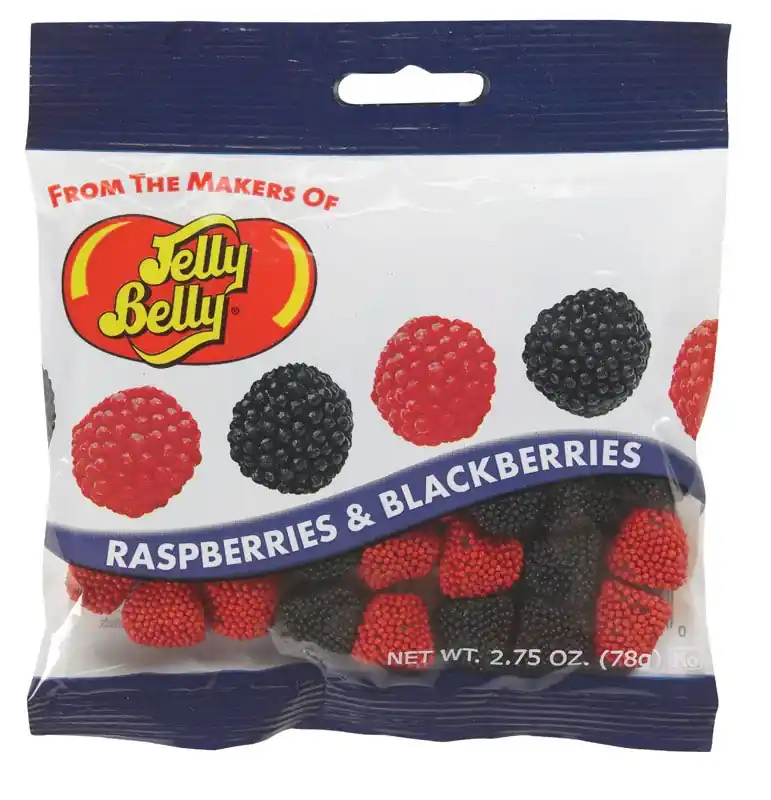 Raspberries & Blackberries Jelly Beans 2.75 Oz - Delicious Fruit Flavors