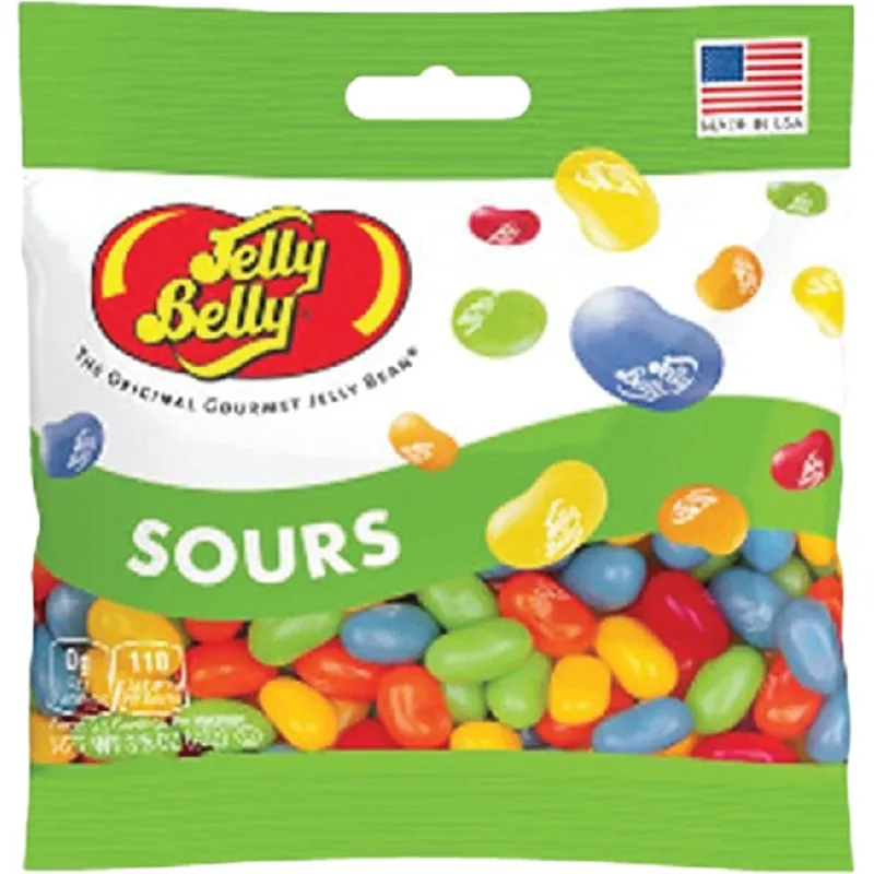 Gourmet Jelly Beans, Sours, Grab & Go Bag, 3.5-oz.