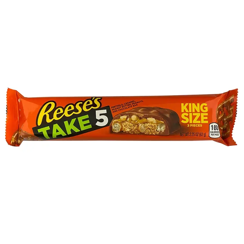 Take 5 Caramel, Chocolate, Pretzels, Peanut Butter And Peanut Candy Bar 2.25 Oz