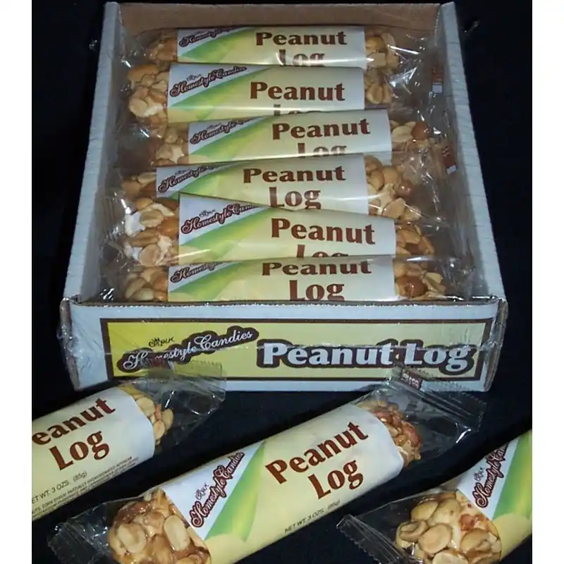 Homestyle Candies Peanut Log Roll 3 Oz