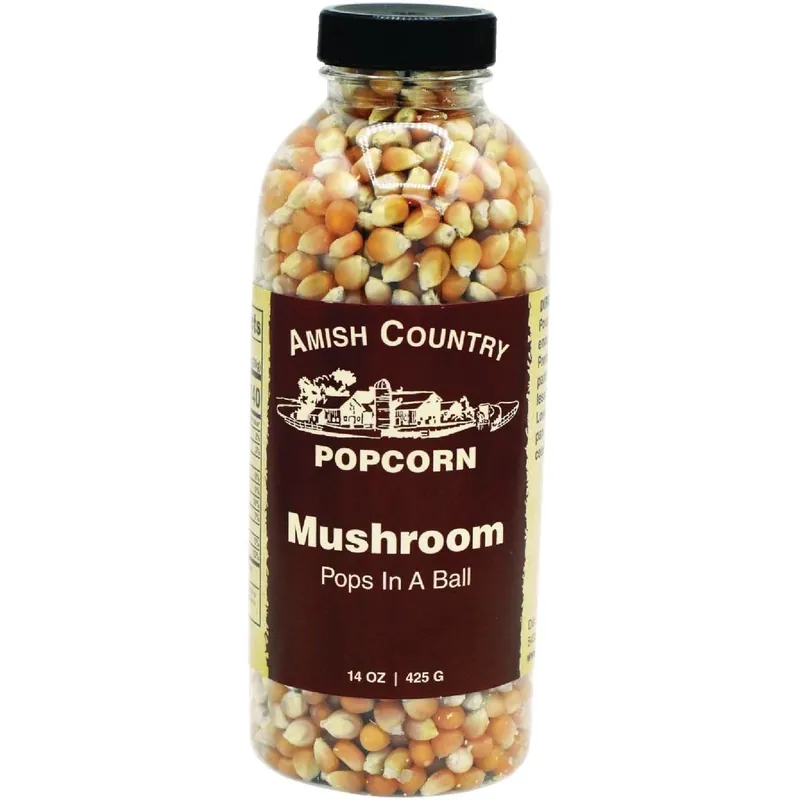 Amish Country Mushroom Popcorn – 14 oz Gourmet Snack