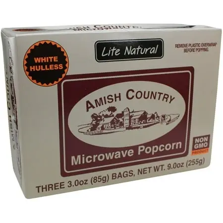 Lite Natural Microwave Popcorn Bags - Gluten Free, Non Gmo, 3 Count