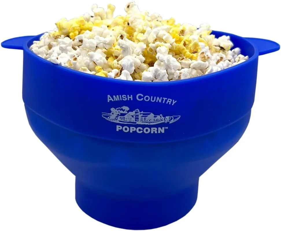 Blue Silicone Microwave Popper