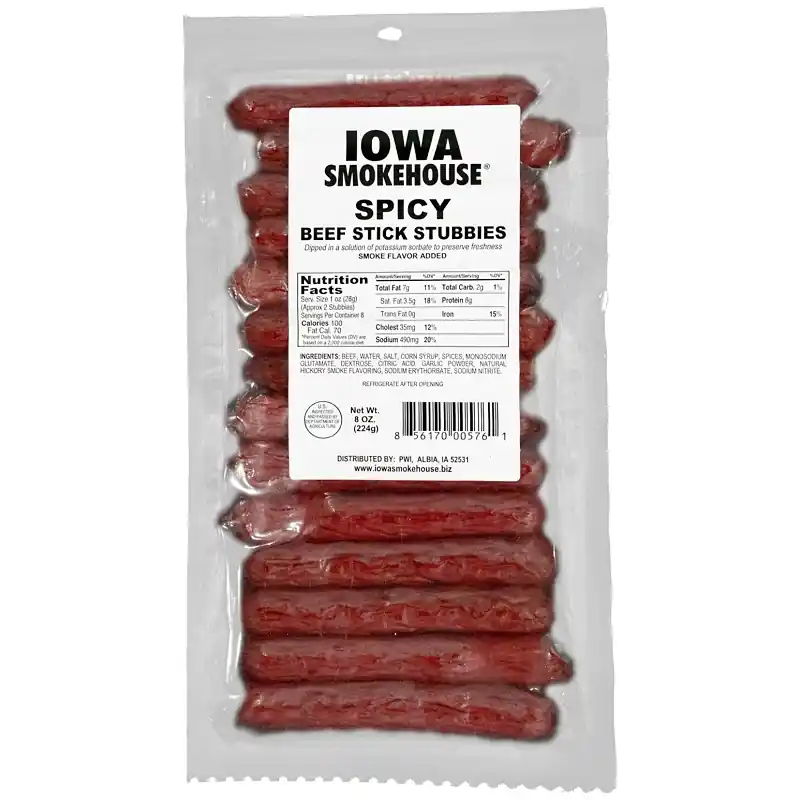 Beef Stick Stubbies, Spicy, 8-oz.