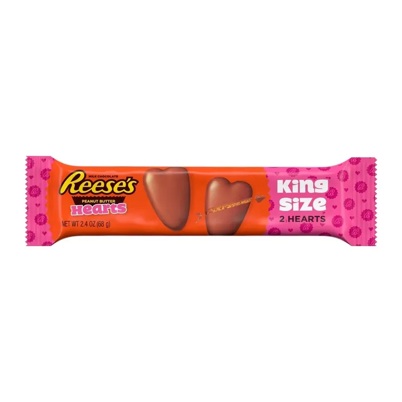Reese‘s Valentine‘s King Size Peanut Butter Hearts - 2.4 Ounce
