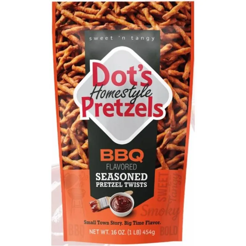 Dot’s Homestyle Bbq Pretzels – 16 oz Crunchy Bagged Snack