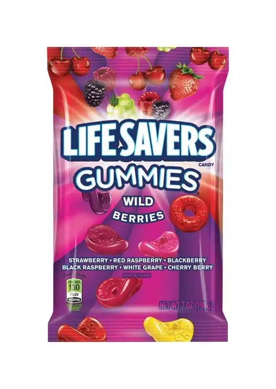Life Savers Wild Berries Gummi Candy 7 Oz