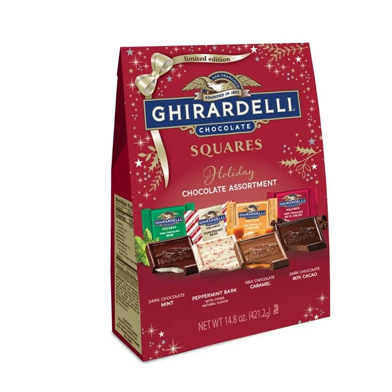 Ghirardelli Assorted Holiday Chocolate Squares Xl Bag - 14.8 Oz