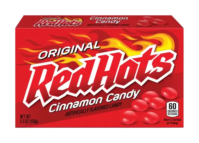 Cinnamon Candy Theater Box 5.5 Oz - Lentil Shaped Hard Candy