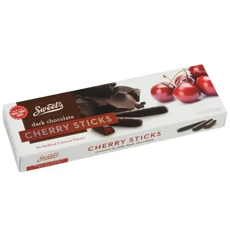 10 Oz. Rich Dark Chocolate Sticks With Cherry Flavor