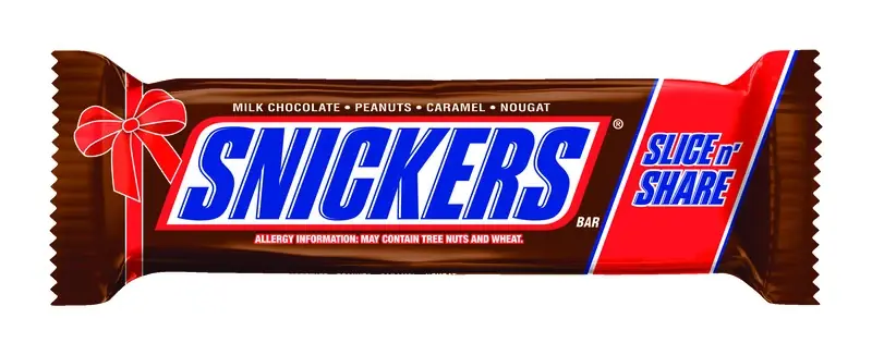 Slice N‘ Share Milk Chocolate, Peanuts, Caramel, Nougat Candy Bar 16 Oz