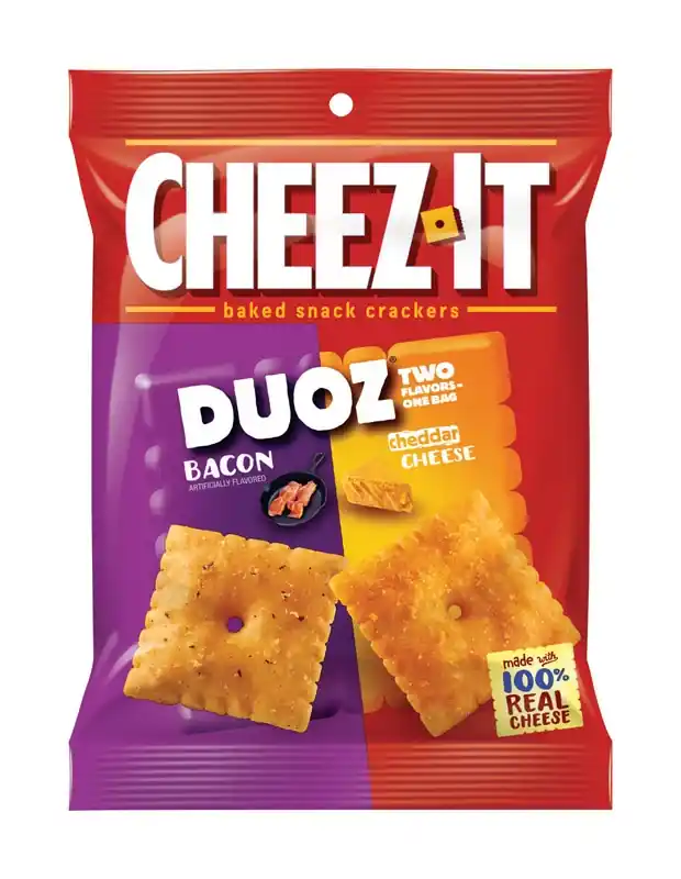 Duoz Bacon And Cheddar Crackers 4.3 Oz Bagged