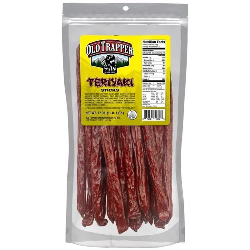 Teriyaki Beef Snack Sticks – 17 oz Bag