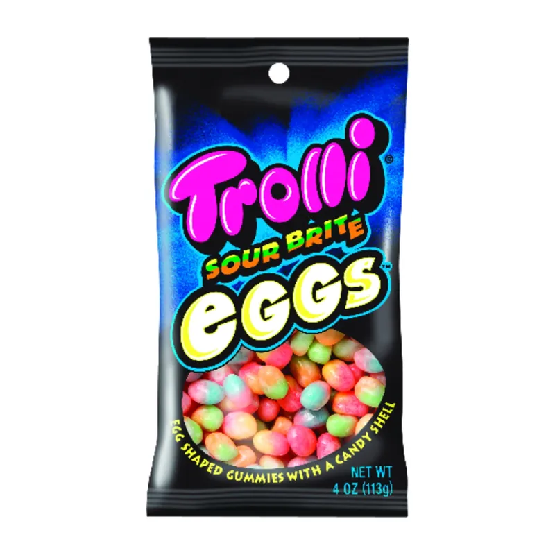 Sour Brite Eggs Sour Gummi Candy 4 Oz