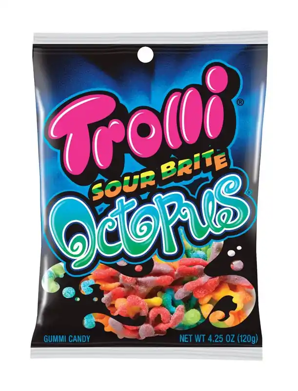 Sour Brite Octopus Sour Gummi Candy 4.25 Oz