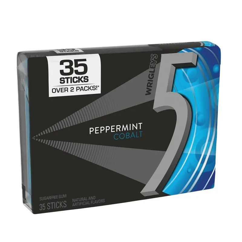 Wrigley‘s Five Gum Peppermint Cobalt Sugarfree Gum - 35 Pieces