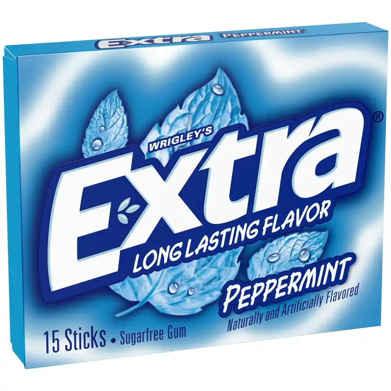 Extra Sugar Free Peppermint Chewing Gum 15 Pc 0.11 Oz